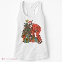 Black Santa Claus Funny Christmas Gift Women's Tank Top thumb 0