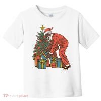 Black Santa Claus Funny Christmas Gift Toddler T-Shirt thumb 0
