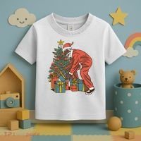 Black Santa Claus Funny Christmas Gift Toddler T-Shirt thumb 3