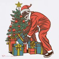 Black Santa Claus Funny Christmas Gift Visor thumb 3