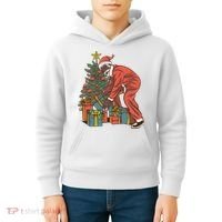 Black Santa Claus Funny Christmas Gift Kids Hoodie thumb 4
