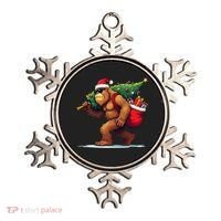 Bigfoot Santa Christmas Tree Lights Funny Xmas Sasquatch Ornament thumb 0