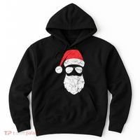 Bearded Santa Claus Hipster Hoodie thumb 0