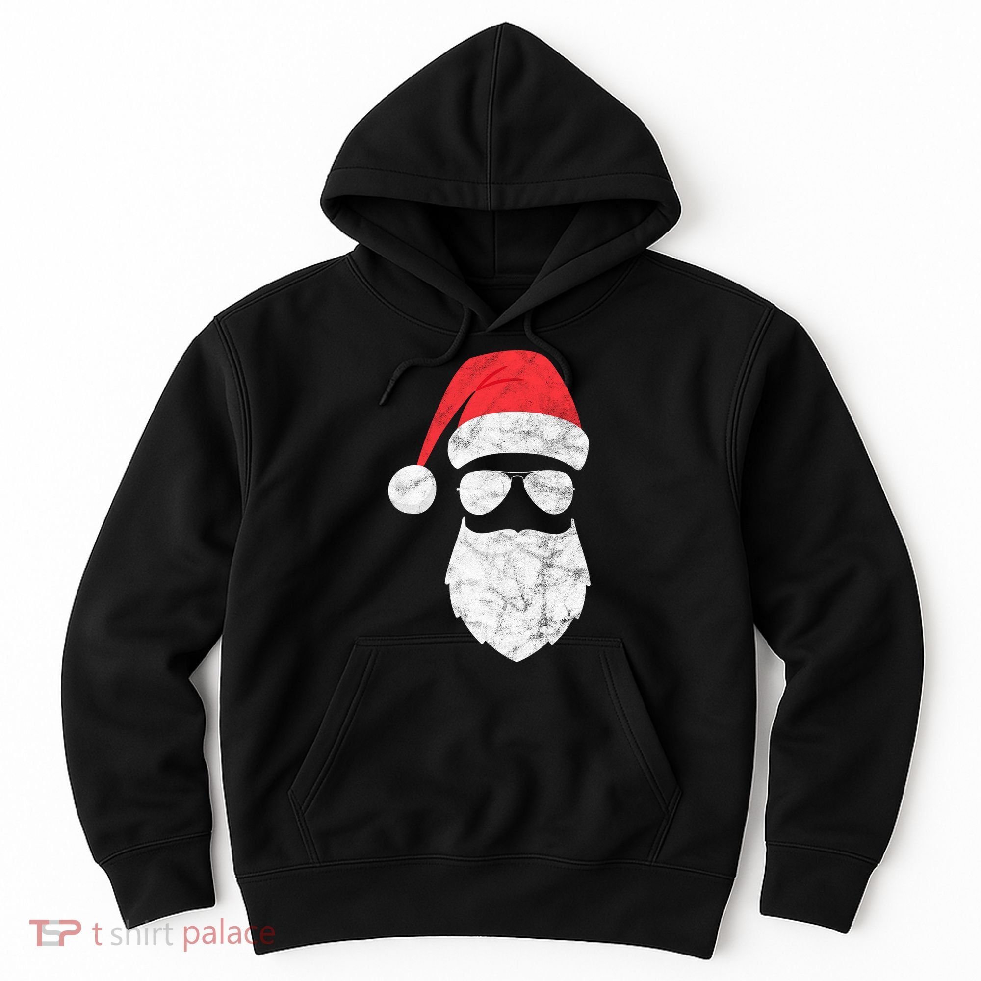 Bearded Santa Claus Hipster Hoodie