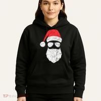 Bearded Santa Claus Hipster Hoodie thumb 5