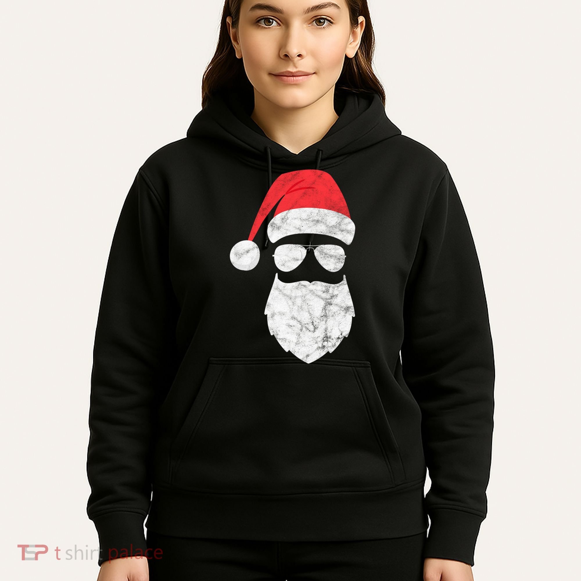 Bearded Santa Claus Hipster Hoodie