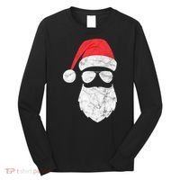 Bearded Santa Claus Hipster Long Sleeve Shirt thumb 0