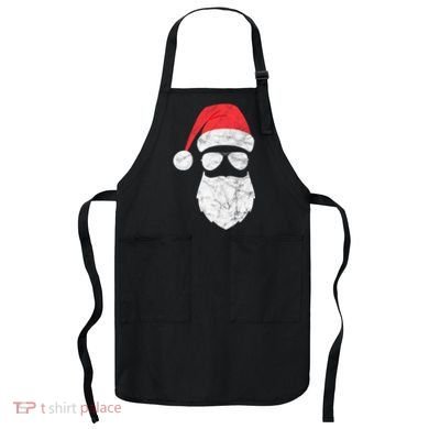 Bearded Santa Claus Hipster Apron