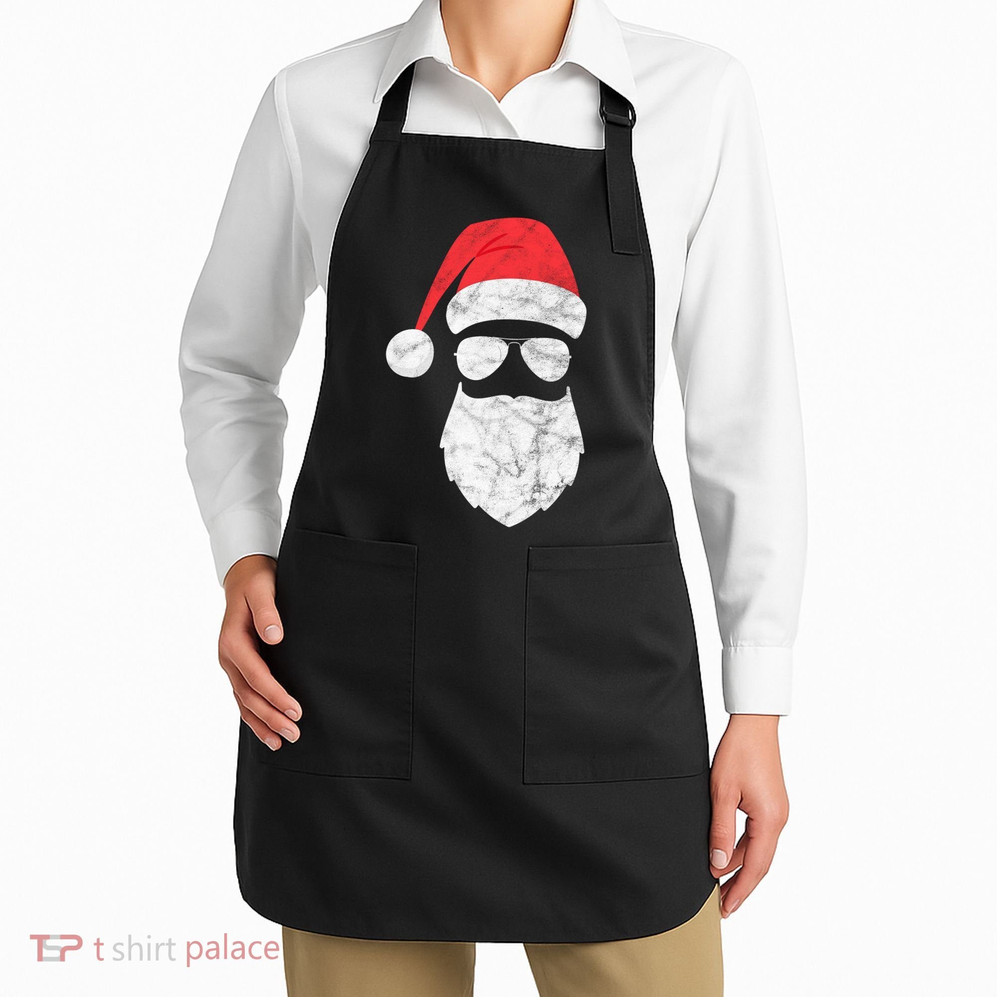 Bearded Santa Claus Hipster Apron