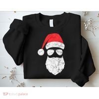 Bearded Santa Claus Hipster Sweatshirt thumb 2