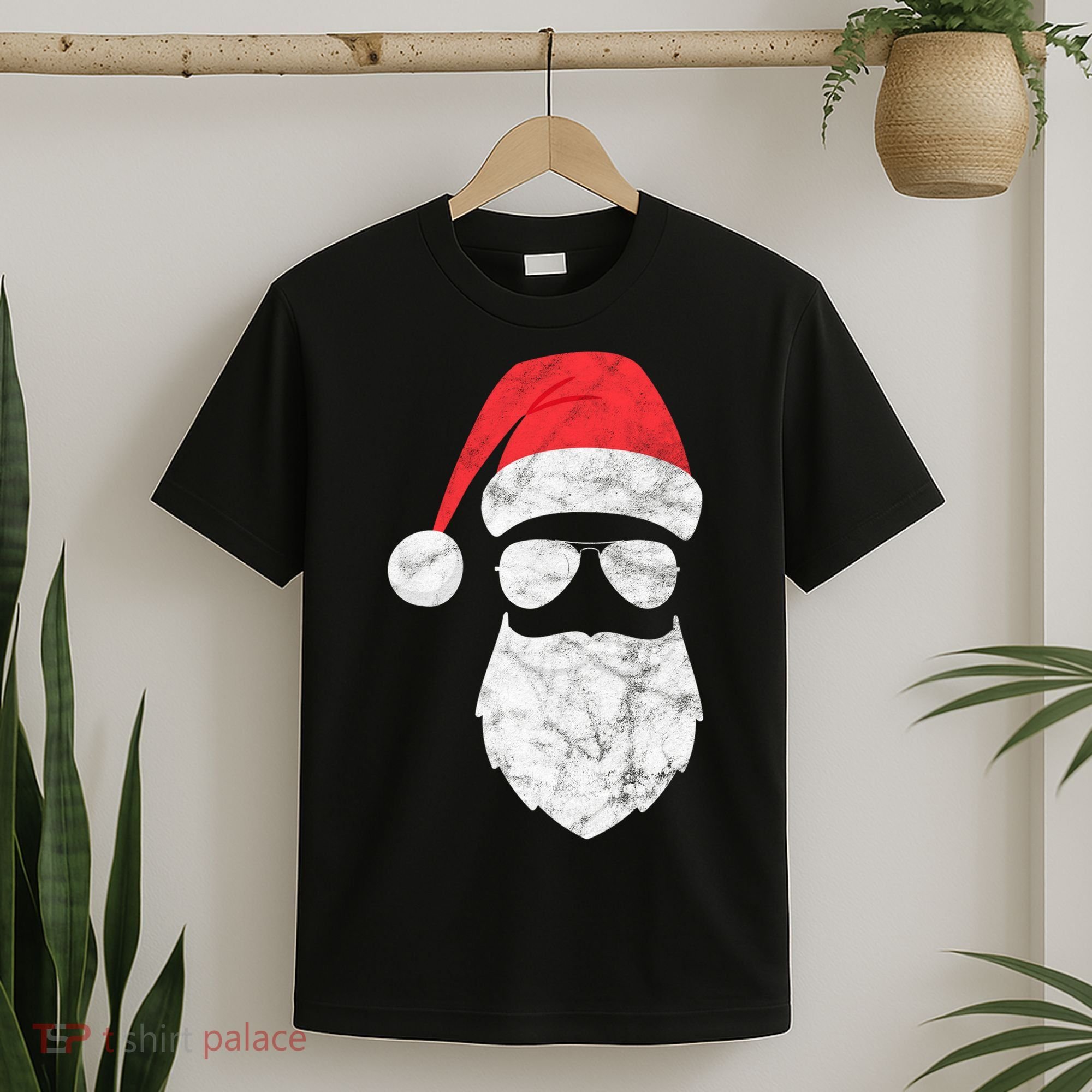 Bearded Santa Claus Hipster T-Shirt