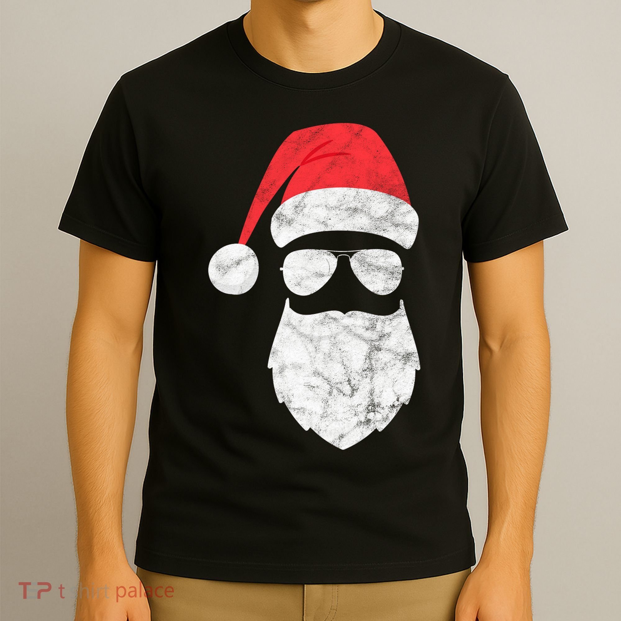 Bearded Santa Claus Hipster T-Shirt