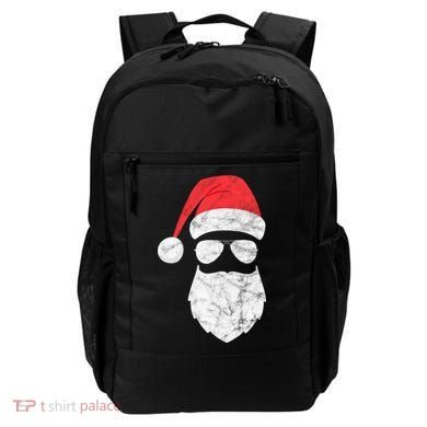 Bearded Santa Claus Hipster Backpack