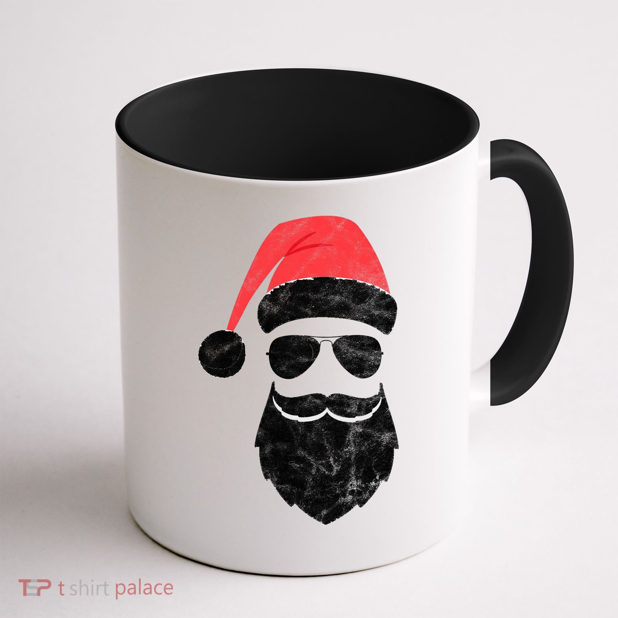 Bearded Santa Claus Hipster Coffee Mug