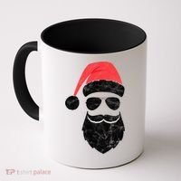 Bearded Santa Claus Hipster Coffee Mug thumb 0