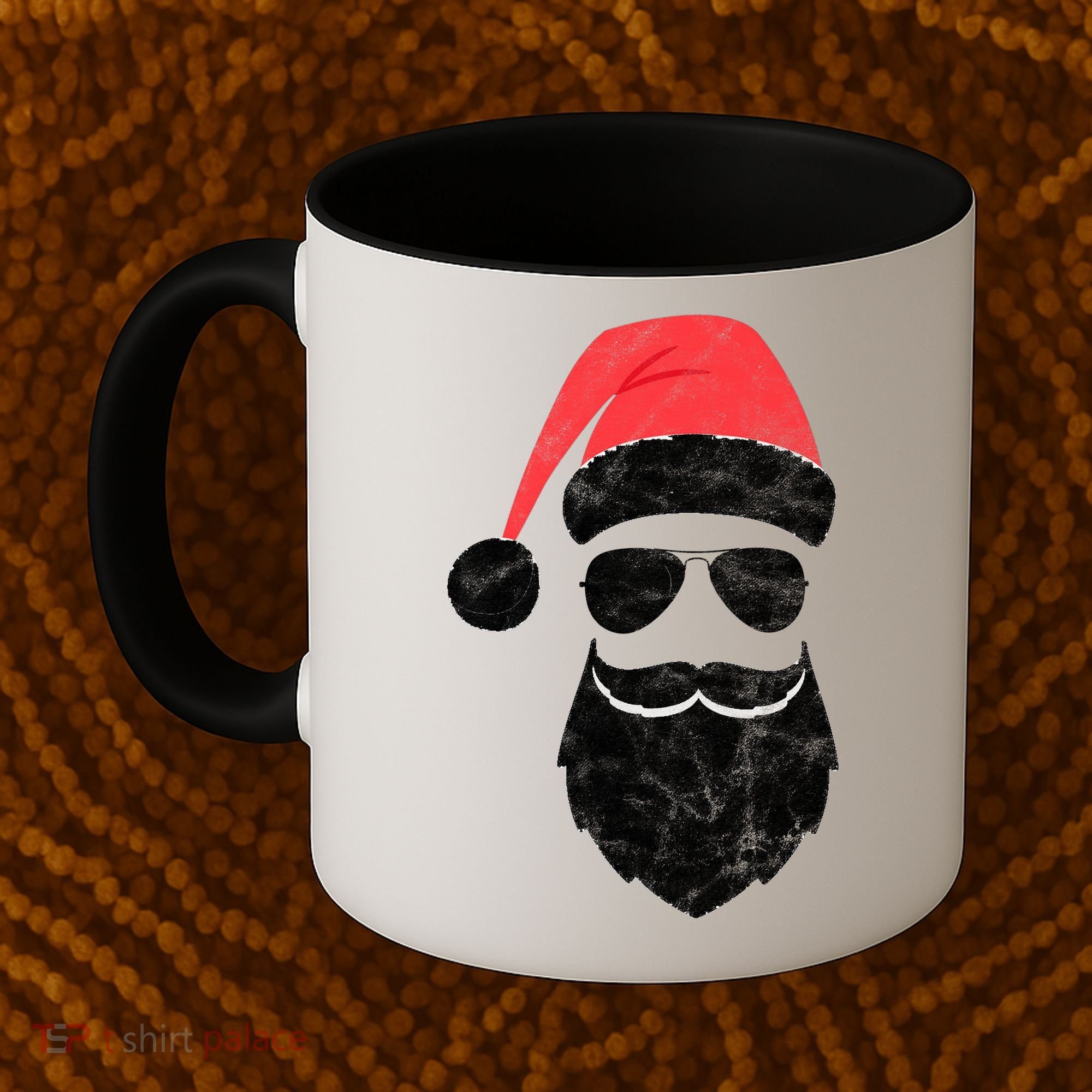Bearded Santa Claus Hipster Coffee Mug