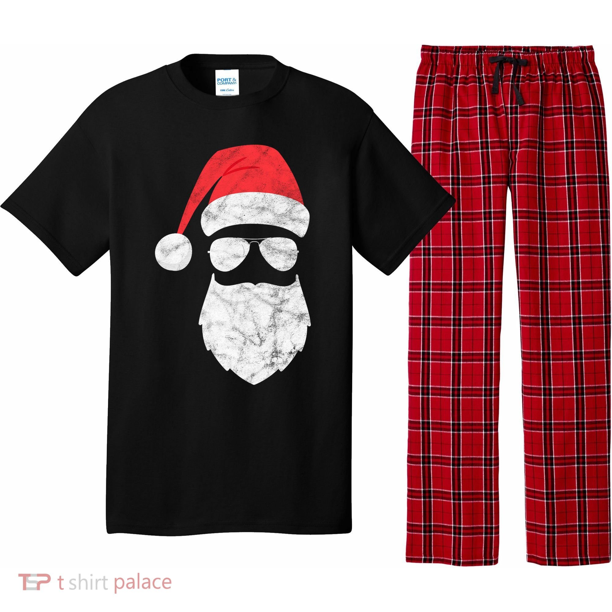 Bearded Santa Claus Hipster Pajama Set