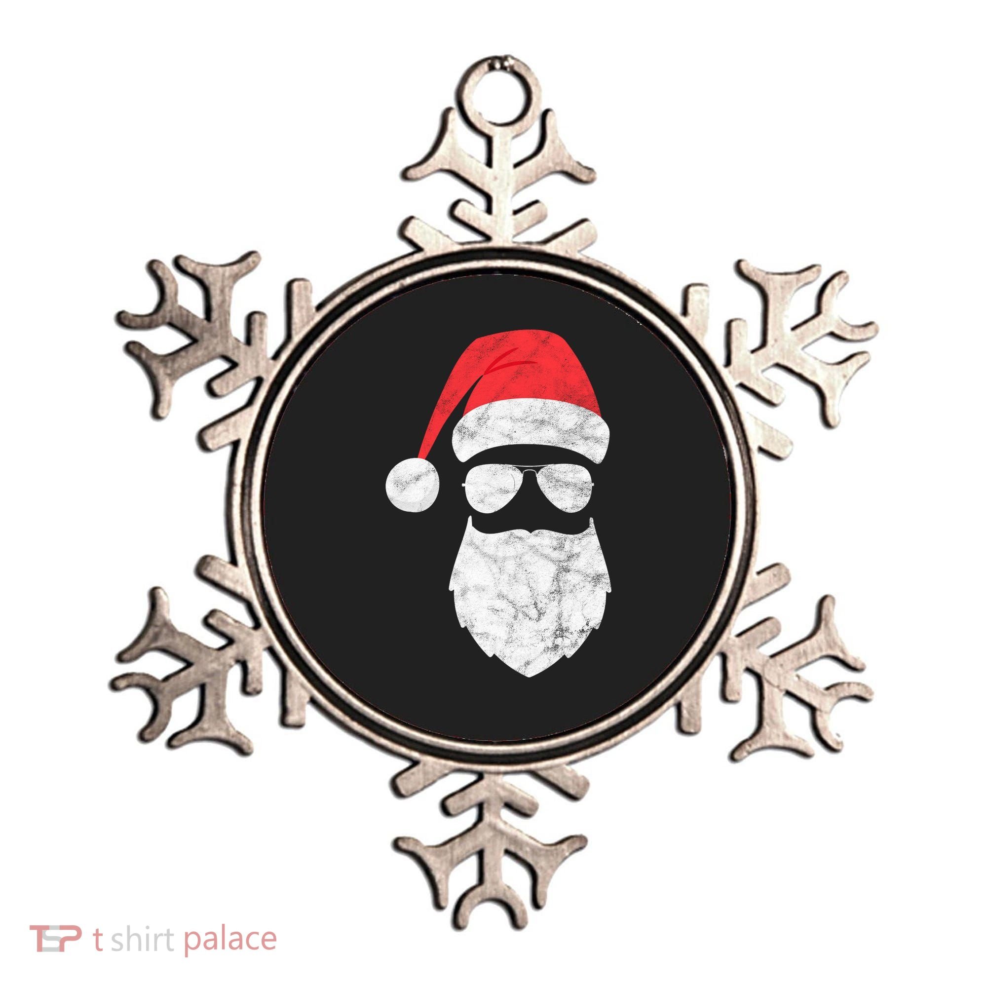 Bearded Santa Claus Hipster Ornament