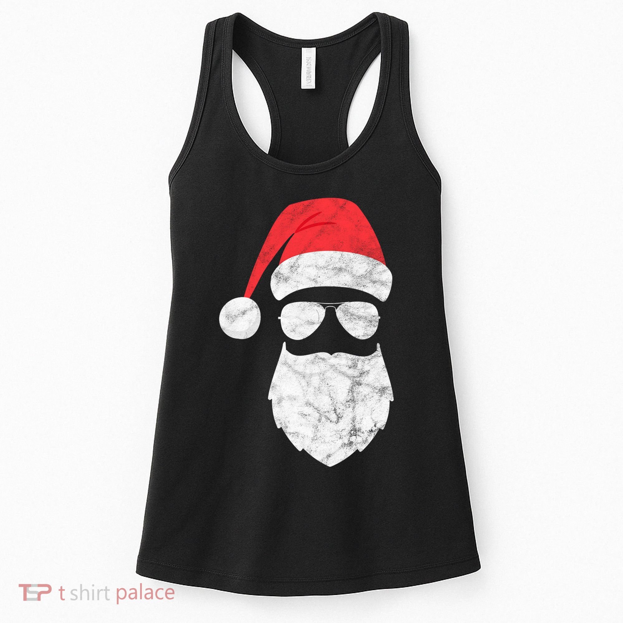 Bearded Santa Claus Hipster Women's Tank Top