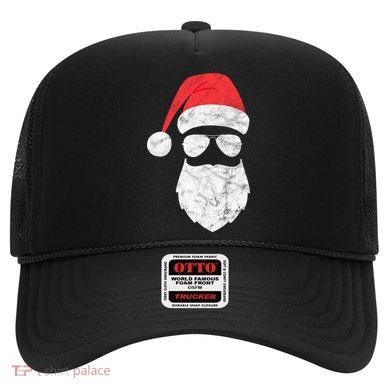 Bearded Santa Claus Hipster Hat