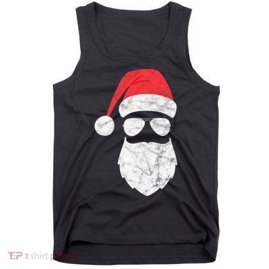 Bearded Santa Claus Hipster Tank Top