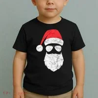 Bearded Santa Claus Hipster Toddler T-Shirt thumb 2