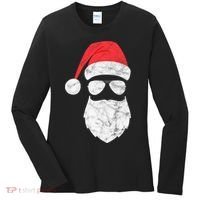 Bearded Santa Claus Hipster Women's Long Sleeve Shirt thumb 0