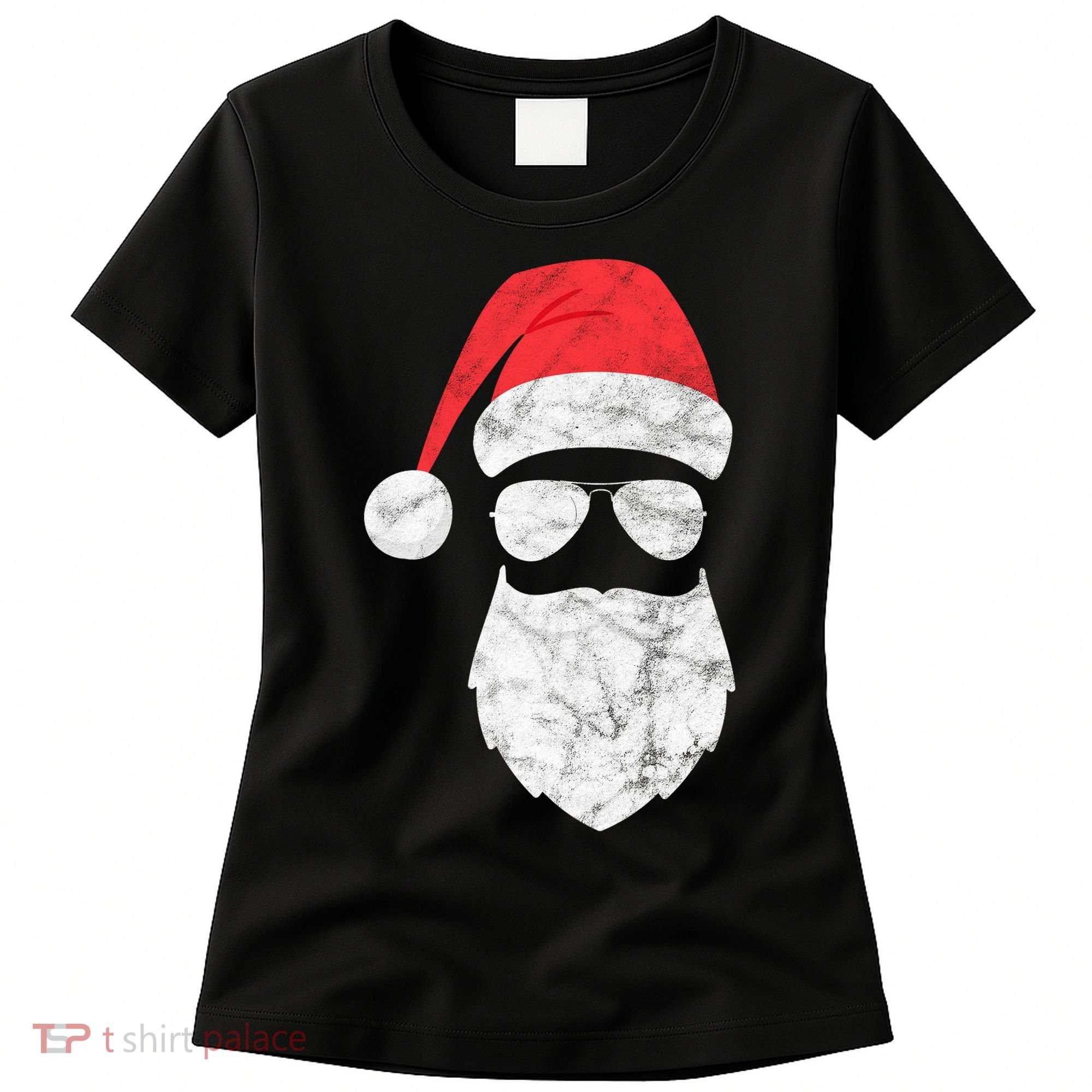 Bearded Santa Claus Hipster Women's T-Shirt