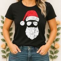 Bearded Santa Claus Hipster Women's T-Shirt thumb 2