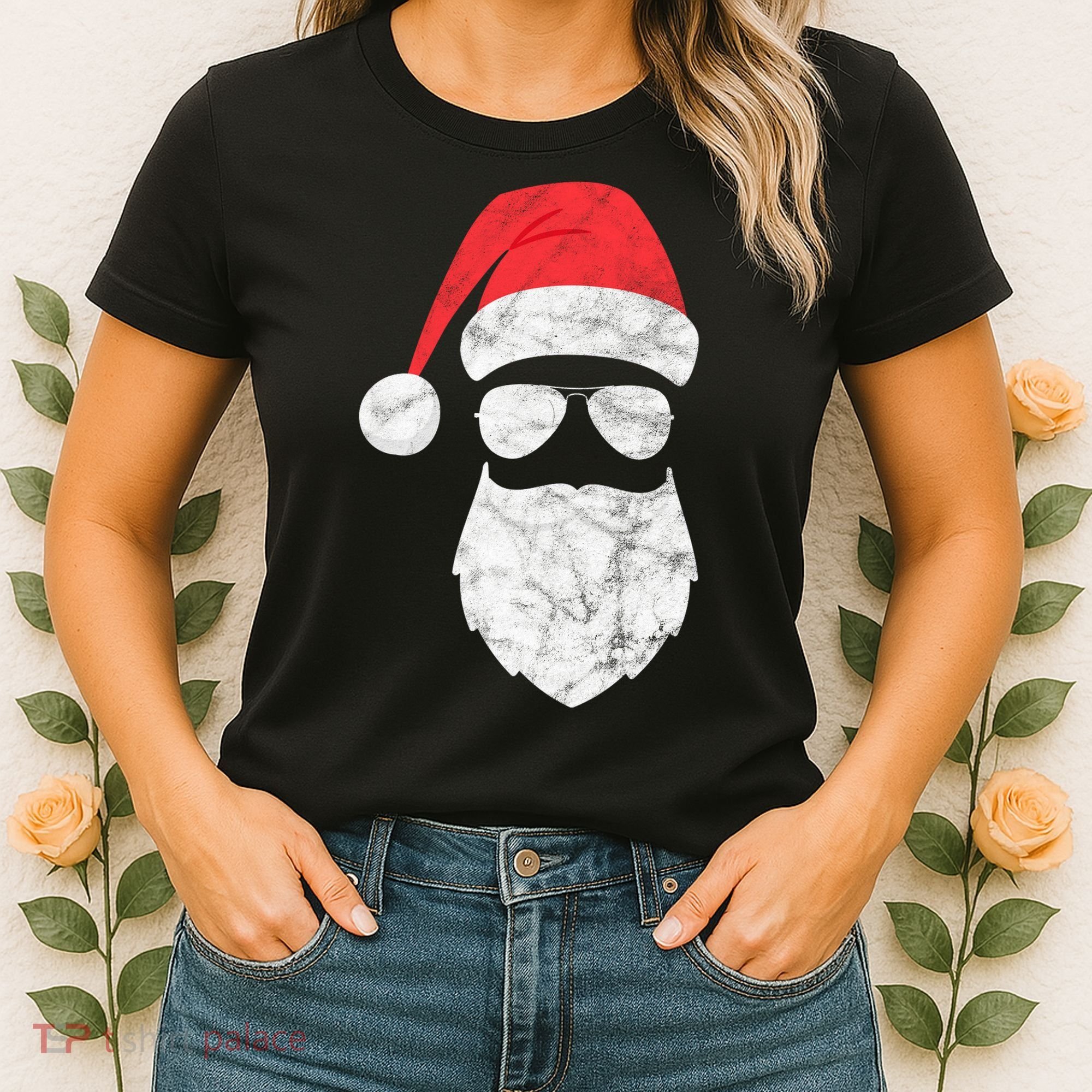 Bearded Santa Claus Hipster Women's T-Shirt
