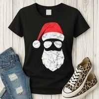 Bearded Santa Claus Hipster Women's T-Shirt thumb 3