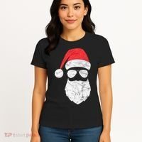 Bearded Santa Claus Hipster Women's T-Shirt thumb 4