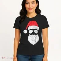 Bearded Santa Claus Hipster Women's T-Shirt thumb 4