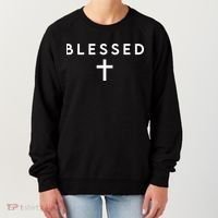 Blessed Simple Cross Women's Sweatshirt thumb 0