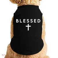 Blessed Simple Cross Doggie Tank thumb 0