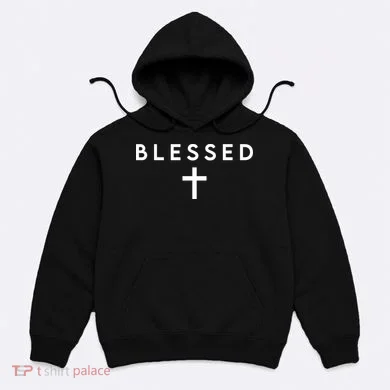 Blessed Simple Cross Hoodie