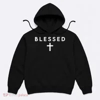 Blessed Simple Cross Hoodie thumb 0