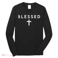 Blessed Simple Cross Long Sleeve Shirt thumb 0
