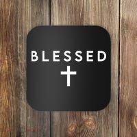 Blessed Simple Cross Coaster thumb 0
