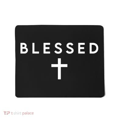 Blessed Simple Cross Mousepad