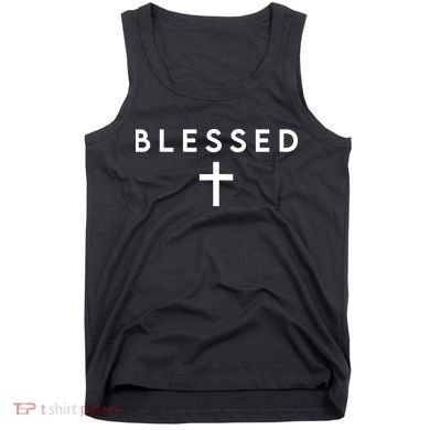 Blessed Simple Cross Tank Top