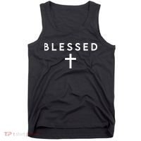 Blessed Simple Cross Tank Top thumb 0