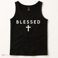 Blessed Simple Cross Tank Top thumb 2