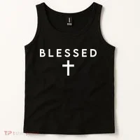 Blessed Simple Cross Tank Top thumb 2