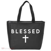 Blessed Simple Cross Tote Bag thumb 0