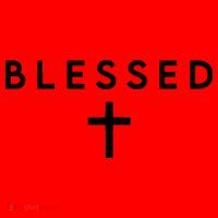 Blessed Simple Cross Santa Hat thumb 1