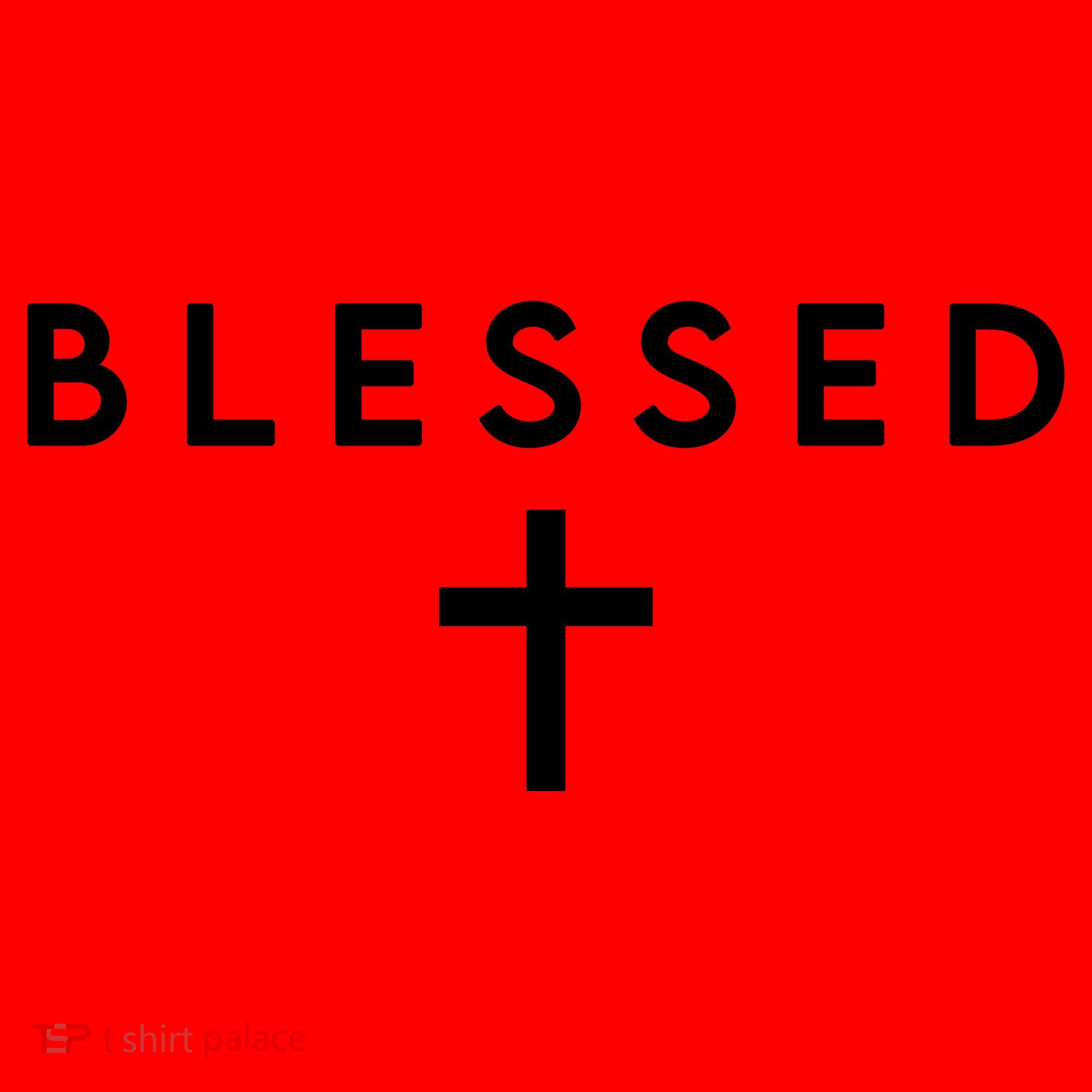 Blessed Simple Cross Santa Hat