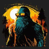 Bigfoot Sasquatch Cool Yeti Women's Sweatshirt thumb 2