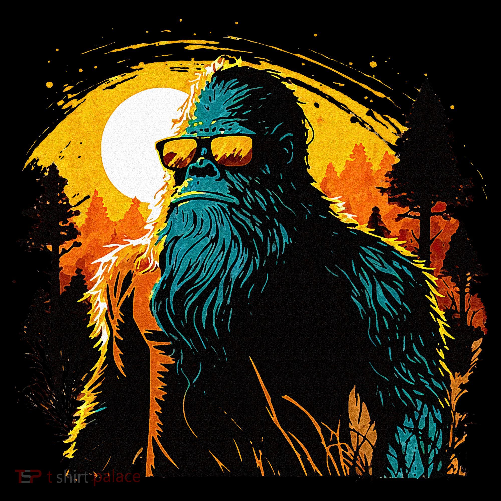 Bigfoot Sasquatch Cool Yeti Button