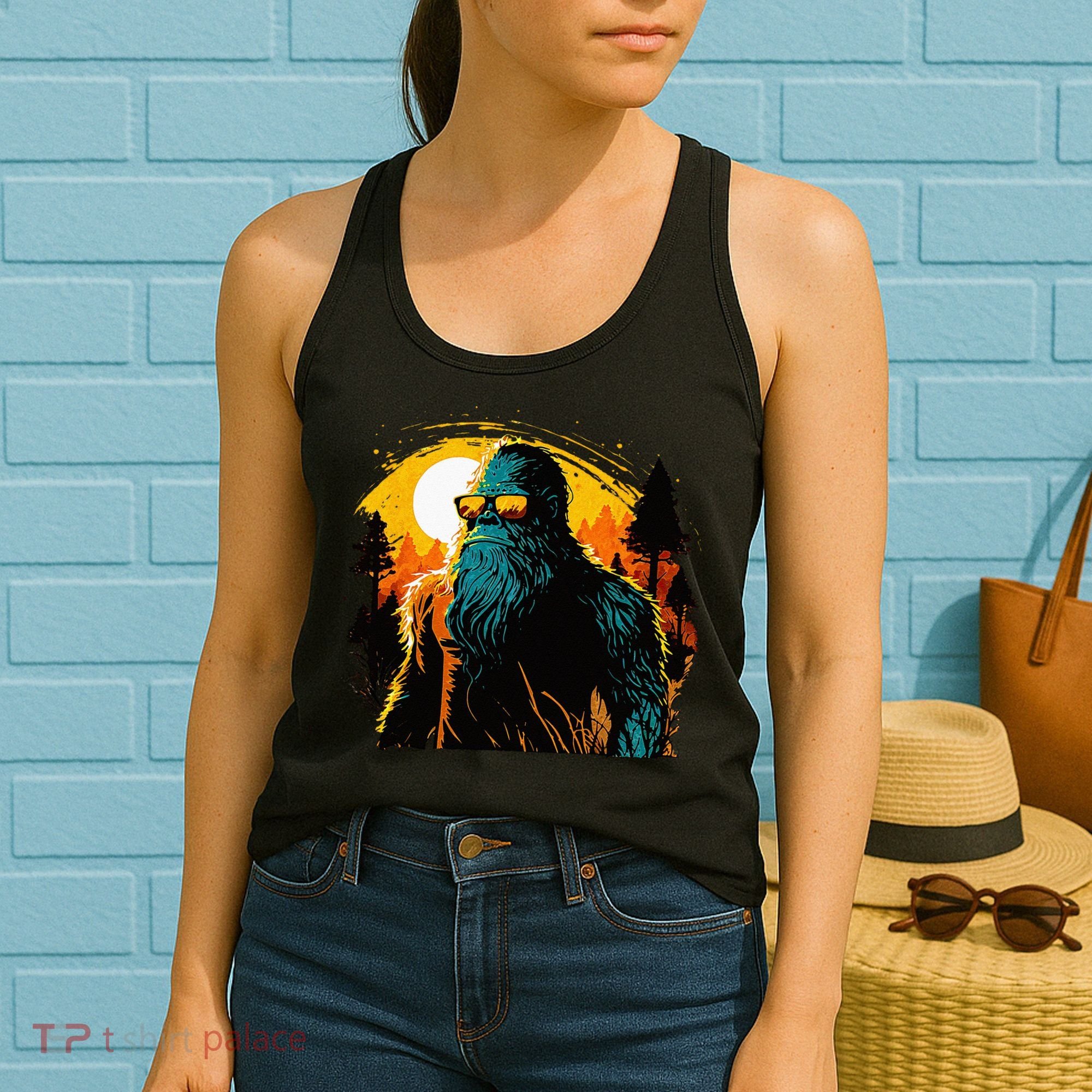Bigfoot Sasquatch Cool Yeti Women's Tank Top